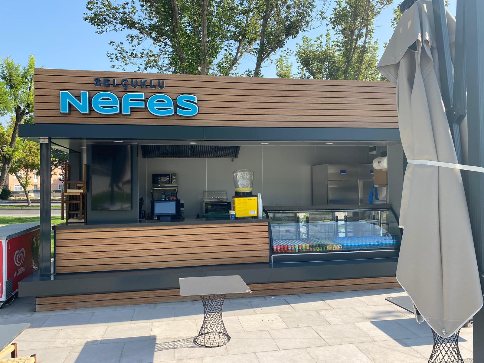Mobil ve modüler kiosk ünitesi